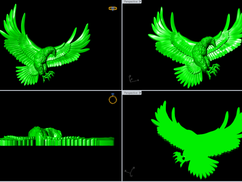Eagle jewelry - Eagle for jewelry - N330 3Dプリントモデル