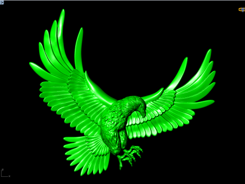 Eagle jewelry - Eagle for jewelry - N330 3Dプリントモデル