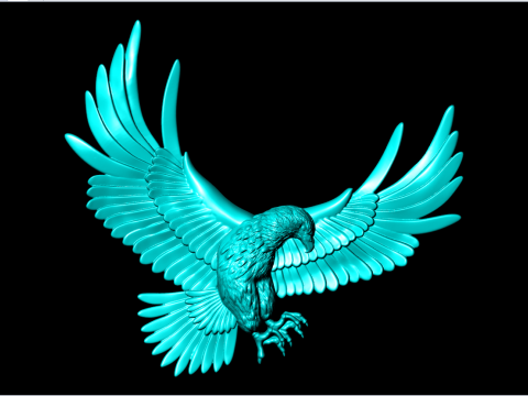 Eagle jewelry - Eagle for jewelry - N330 3Dプリントモデル