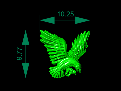 Eagle for jewelry - Eagle jewelry - N335 Model Cetak 3D