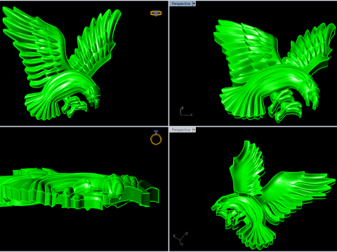 Eagle for jewelry - Eagle jewelry - N335 Model Cetak 3D