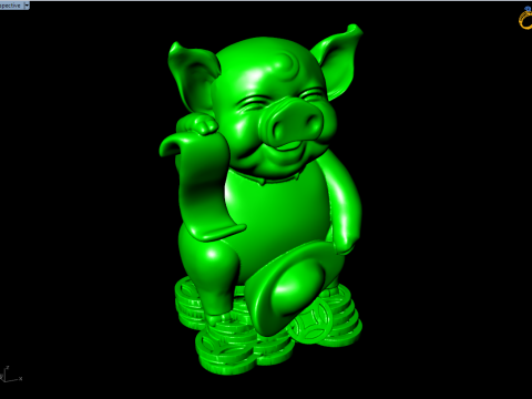 Pig souvenir jewelry - Pig statue - N930 3Dプリントモデル