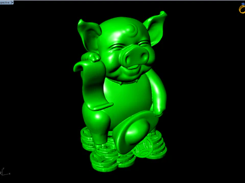 Pig souvenir jewelry - Pig statue - N930 3D Print Model
