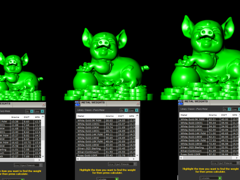 Pig souvenir jewelry - Pig statue - N937 3D Принт Модель