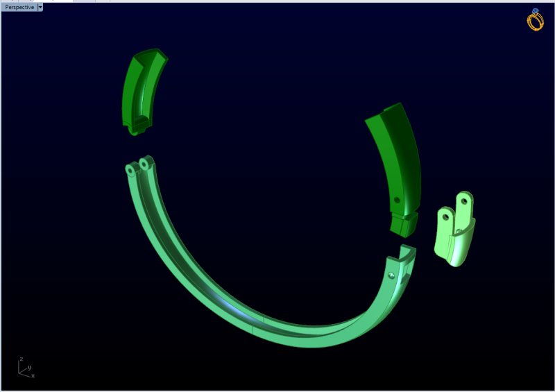 Bracelet lock - N916858 3D Print Model .c4d .max .obj .3ds .fbx .stl .blend 