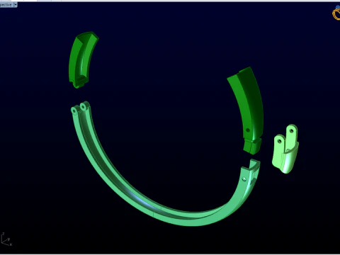 ブレスレット ロック - N916858 3Dプリントモデル