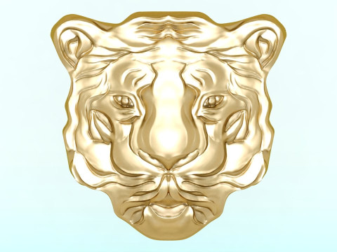 Tigers face for jewelry - Tiger for jewelry - N842 3D 프린트 모델