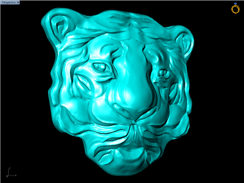 Tigers face for jewelry - Tiger for jewelry - N842 Modelo de impresión 3D