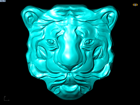 Tigers face for jewelry - Tiger for jewelry - N842 Modelo de impresión 3D