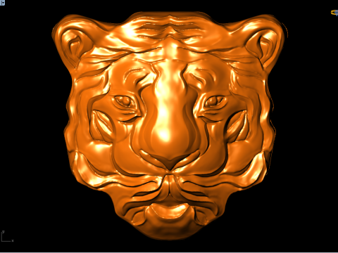 Tigers face for jewelry - Tiger for jewelry - N842 Modelo de impresión 3D