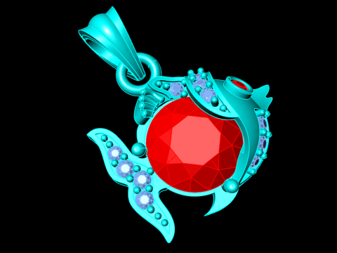 Fish pendant - Womens pendant - N916036 3D Print Model