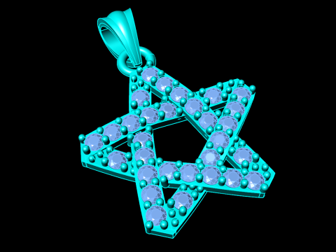 Five pointed star - Star pendant - Womens pendant - N916150 3D Принт Модель