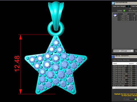 Five pointed star - Star pendant - Womens pendant - N202026 3D Print Model