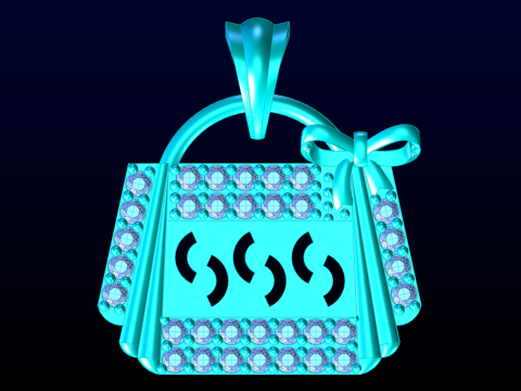 Bag pendant - Handbag pendant - Womens pendant - N202020 3Dプリントモデル
