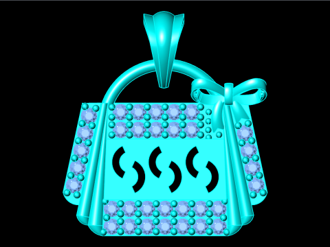 Bag pendant - Handbag pendant - Womens pendant - N202020 3Dプリントモデル