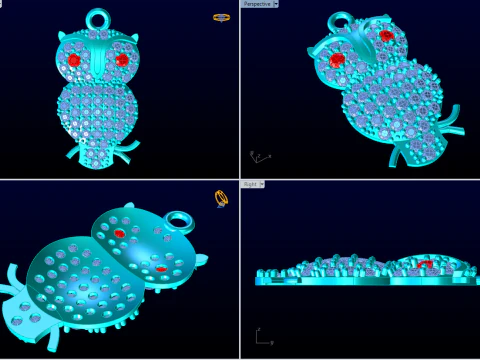 Bird owl pendant - Womens pendant - N917033 3D Print Model