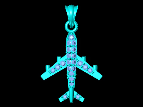 Airplane pendant - Womens pendant - N917201 3D Print Model