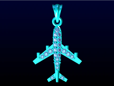 Airplane pendant - Womens pendant - N917201 3D Print Model