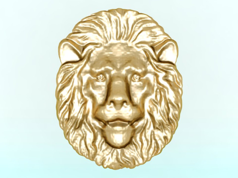 Lion for jewelry - Lion for ring - Lion for pendant - N918031 Modello di stampa 3D .c4d .max .obj .3ds .fbx .stl .blend 