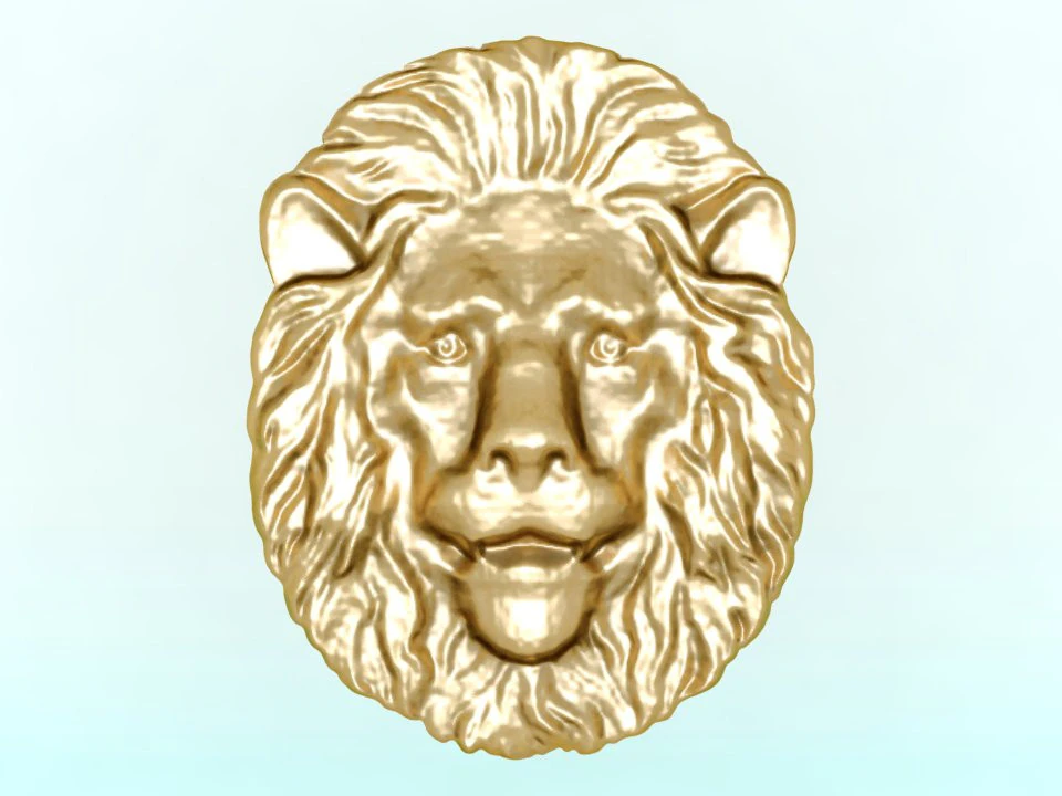 Lion for jewelry - Lion for ring - Lion for pendant - N918031 3D Print Model .c4d .max .obj .3ds .fbx .stl .blend 