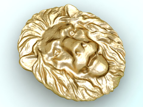 Lion for jewelry - Lion for ring - Lion for pendant - N918031 Modello di stampa 3D