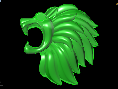Lion for jewelry - Lion for ring - Lion for pendant - N634 3D Print Model