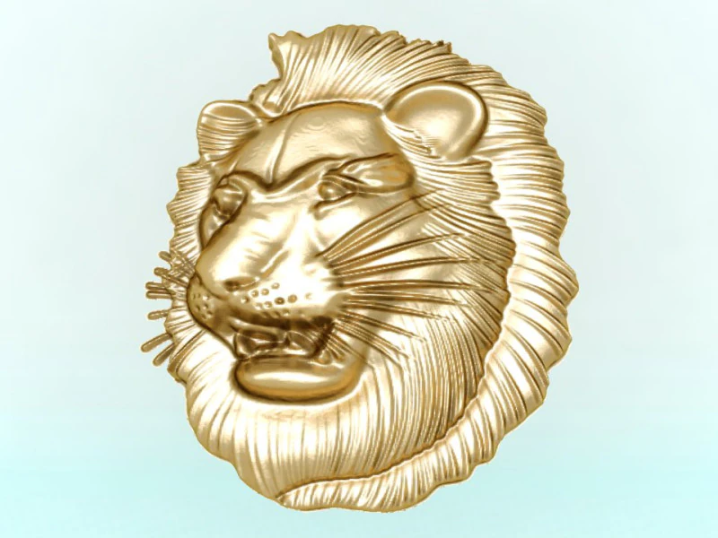Lion for jewelry - Lion for ring - Lion for pendant - N654 3D Print Model .c4d .max .obj .3ds .fbx .stl .blend