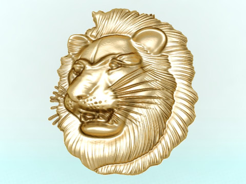 Lion for jewelry - Lion for ring - Lion for pendant - N654 Modello di stampa 3D