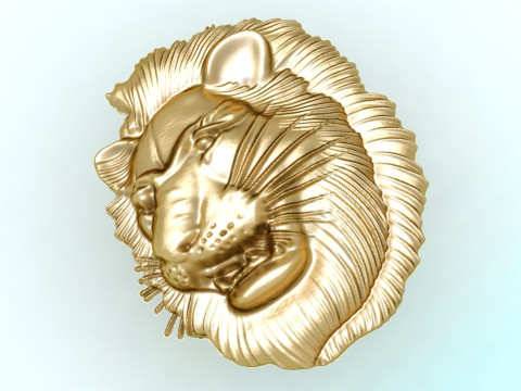 Lion for jewelry - Lion for ring - Lion for pendant - N654 Model Cetak 3D