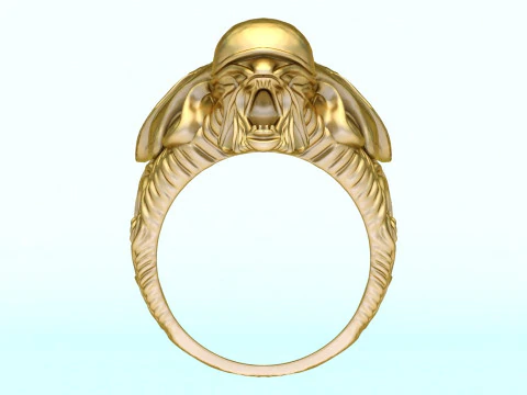 Dark Ring - Devil Ring - Beast Ring - Alien Ring - N918329 3D Print Model