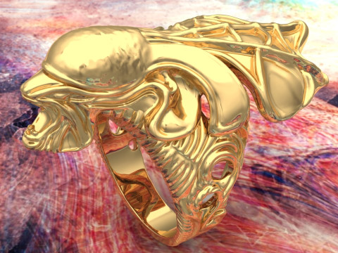 Dark Ring - Devil Ring - Beast Ring - Alien Ring - N918329 3Dプリントモデル