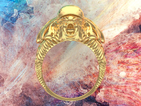 Dark Ring - Devil Ring - Beast Ring - Alien Ring - N918329 3D Print Model