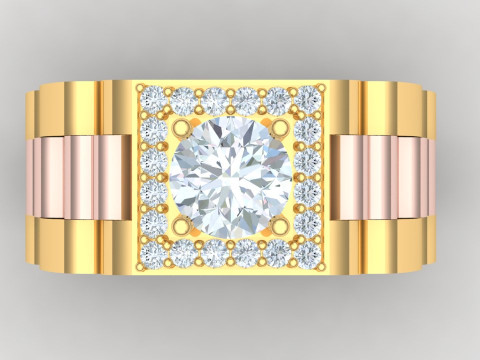 Watch ring - Clock ring - N402 Model do druku 3D