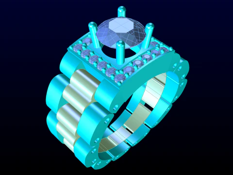 Watch ring - Clock ring - N402 3D Print Model