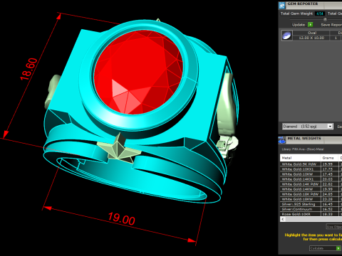 Pistol ring - Mens ring - N96 Modelo de Impressão 3D