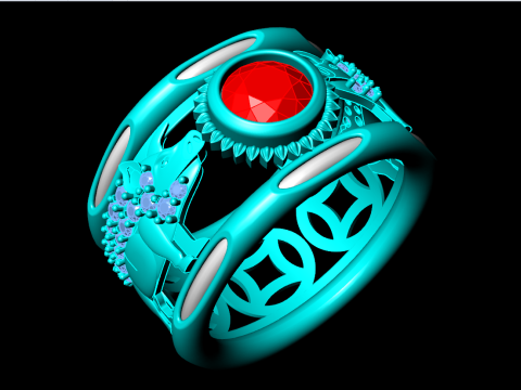 Pig rings - Elephant hair ring - Wild boar ring - N15 Modèles 3D en vedette