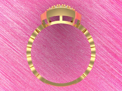 Money ring - Gold bar ring - N070421 3D Print Model