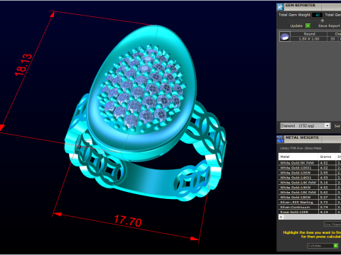 Money ring - Gold bar ring - N070421 3D Print Model