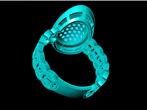 Money ring - Gold bar ring - N070421 3D Print Model