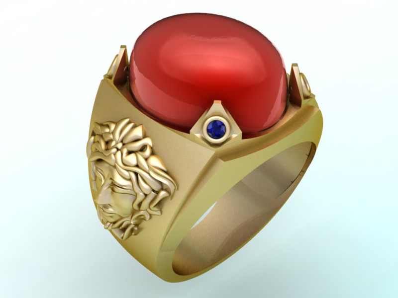 Versace ring - Medusa ring - Oval stone ring - N92 Modelo de impresión 3D .c4d .max .obj .3ds .fbx .stl .blend