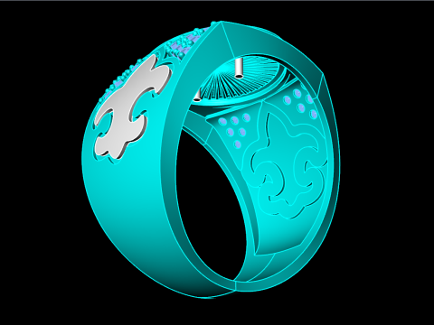 Dragon ring - Mens rings - N76 3D Print Model