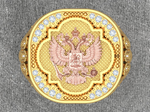Eagle ring - Patterned rings - Mens rings - N6250 3D प्रिंट मॉडल