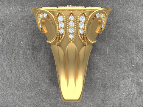 Eagle ring - Patterned rings - Mens rings - N6250 3D प्रिंट मॉडल