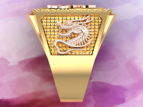 Dragon ring - Blessed ring - Mens ring - N79 3D Print Model