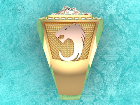 Tigerring – Herrenringe – N80 3D Druckmodell