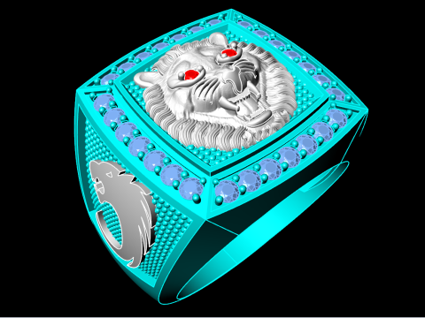 Tigerring – Herrenringe – N80 3D Druckmodell