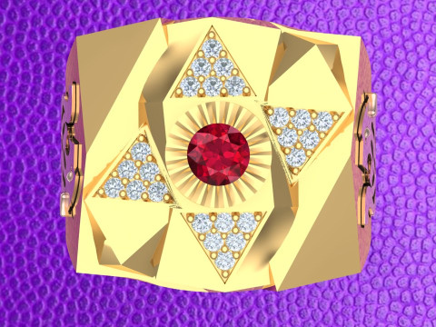 Tiger rings - Mens rings - N97 3D Print Model