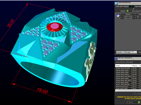Tiger rings - Mens rings - N97 3D Print Model