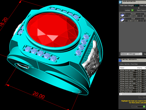 Tiger ring - Oval rings - Mens rings - N84 Modelo de Impressão 3D