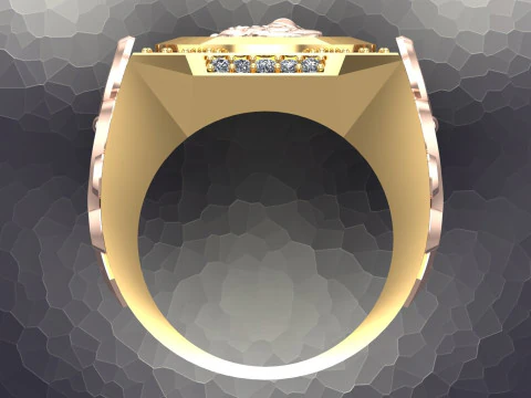 Dragon Rings - Patterned Rings - Mens ring - N1002 3D Print Model